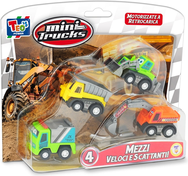 Teorema: Teos - Mini Trucks 4 Pz A Retrocarica