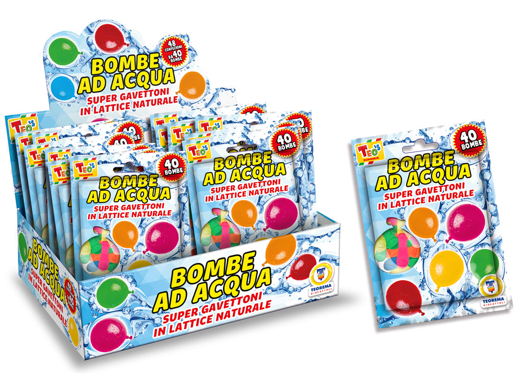 Teorema: Teos - Bombe Ad Acqua Palloncini 40 Pz Assortiti