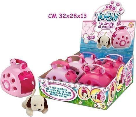 Toby - Peluche Cucciolo Con Trasportino