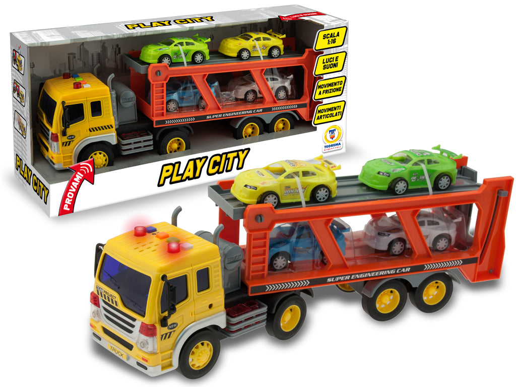 Teorema: Teo's - Mezzi Di Trasporto Speciali 2 Asst. Scala 1:16 Batterie Incluse - Open Touch Box