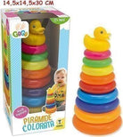 Teorema: Prima Infanzia Gogo - Piramide Ad Anelli Colorata 14.5X29 Cm