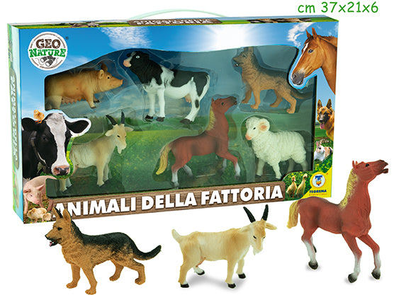 Teorema: Geo Nature - Animali Della Fattoria 6 Pz - Window Box