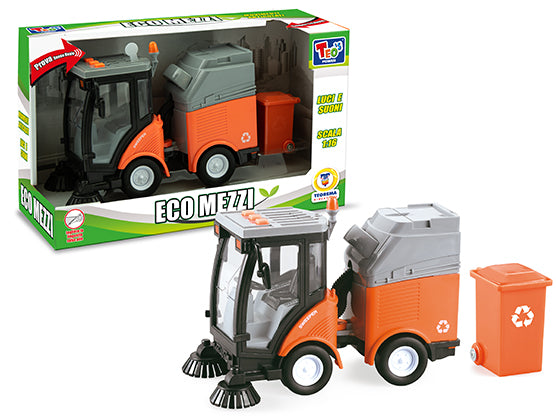 Teorema: Teo's - Spazzatrice Stradale A Frizione Luci E Suoni - Open Touch Box