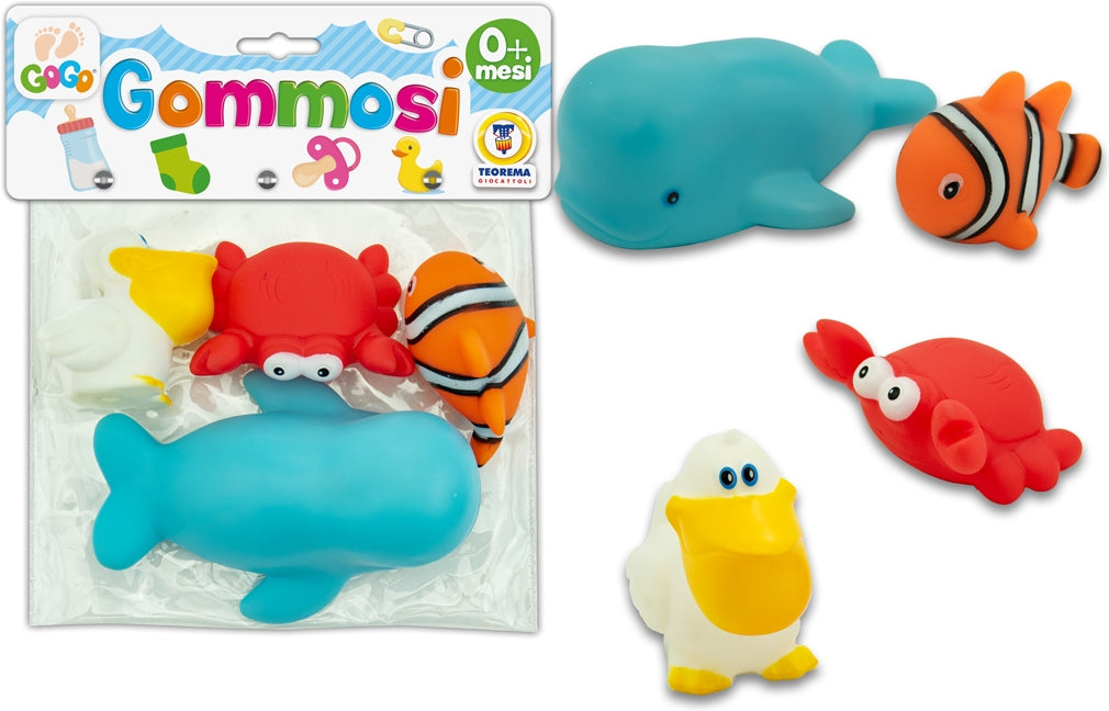 Teorema: Gogo - Gommosi Animali Marini 4 Pz - Busta