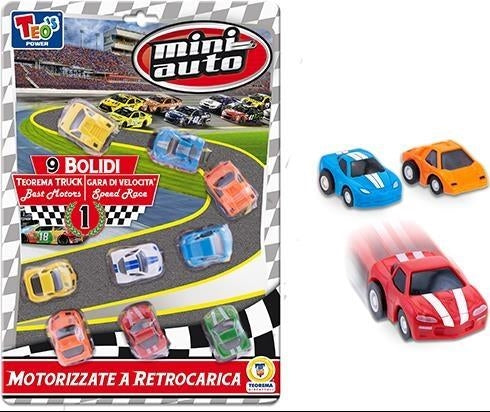 Teorema: Teo's - Mini Auto 9 Pz Con Occhi - Blister