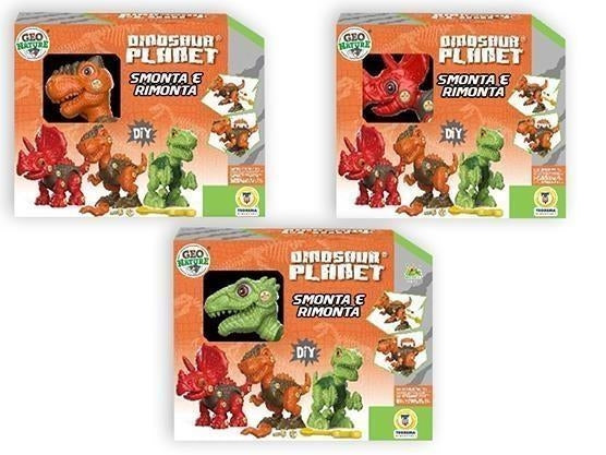 Teorema: Geo Nature - Playset Dinosauri Smonta E Rimonta 3 Ass - Window Box