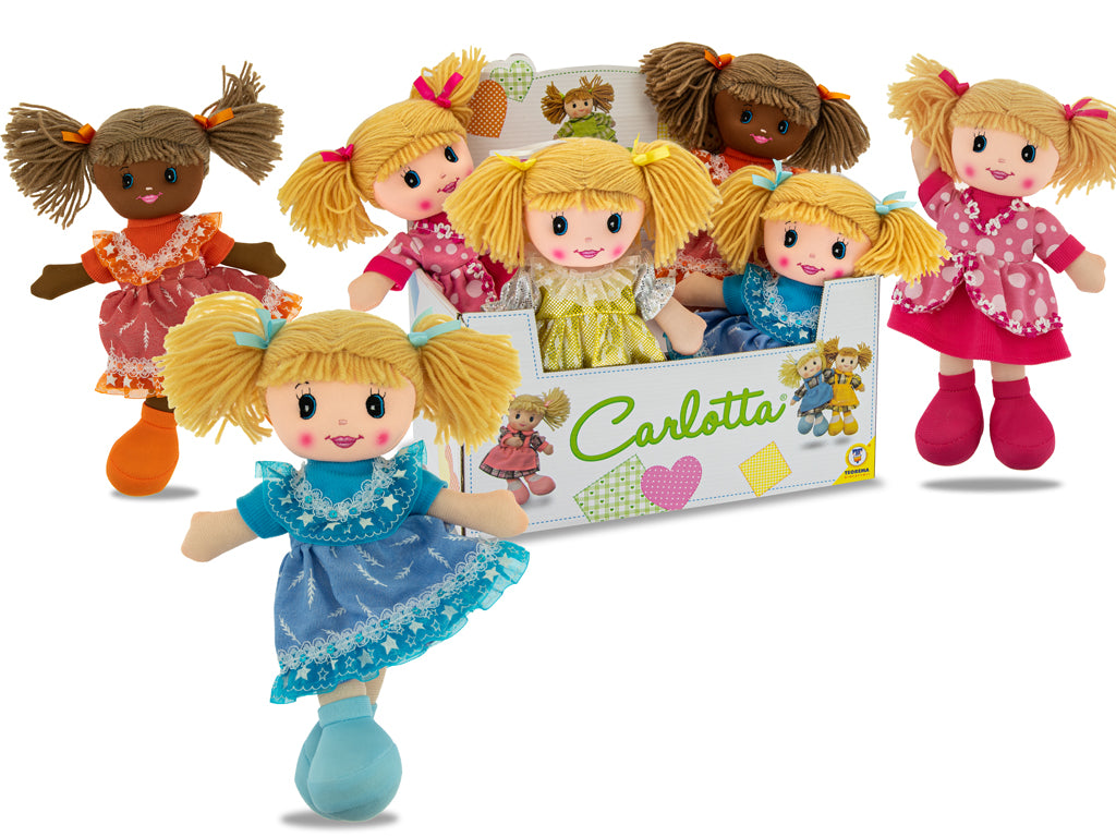 Teorema: Carlotta - Bambola In Pezza 4 Ass 30 Cm - Display Box