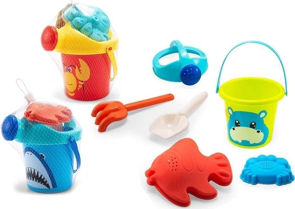 Teorema: Teos - Secchiello Con Paletta E Rastrello E 2 Formine In Rete (Assortimento)