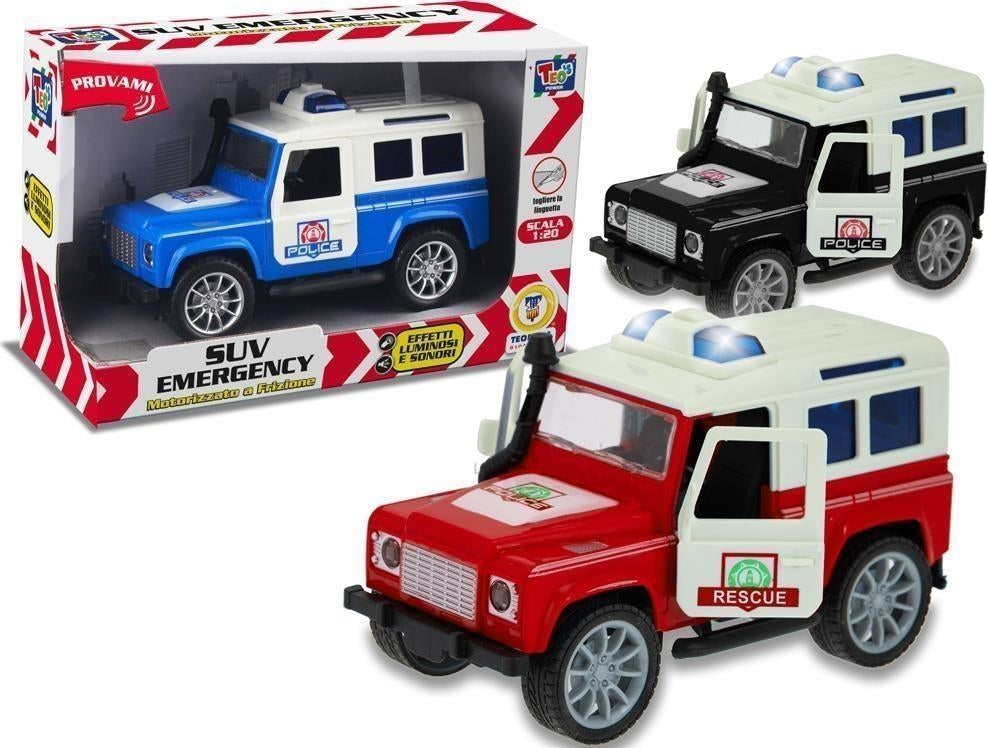 Teorema: Teos - Fuoristrada Forze DellOrdine A Frizione Con Luci E Suoni (Assortimento)