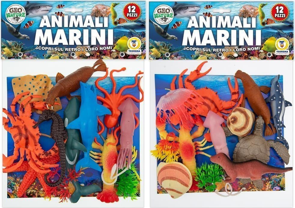 Teorema: Geo Nature - Animali Marini 12 Pz 2 Ass Con Mappa - Busta