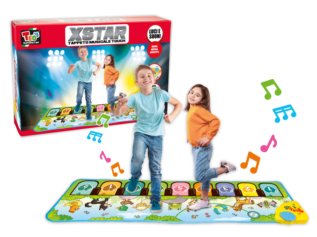 Teorema: Teo's - Tappeto Musicale Touch Luci E Suoni 110*36 Cm - Box
