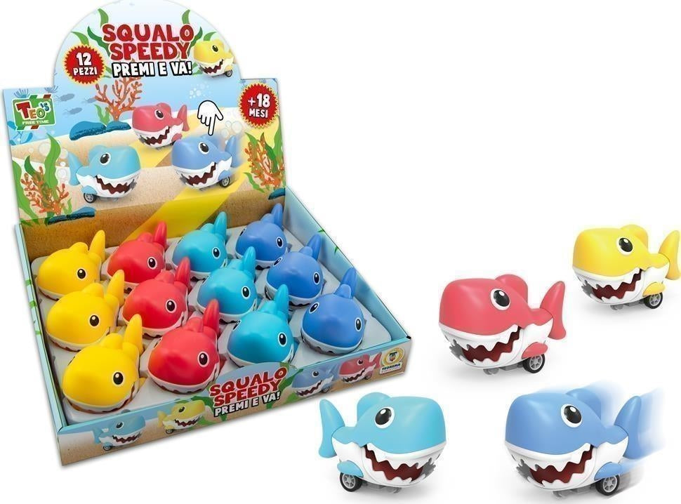Teorema: Teos - Squalo Funny A Apressione 4 Col. Ass. 12 Pz/Display - Display Box