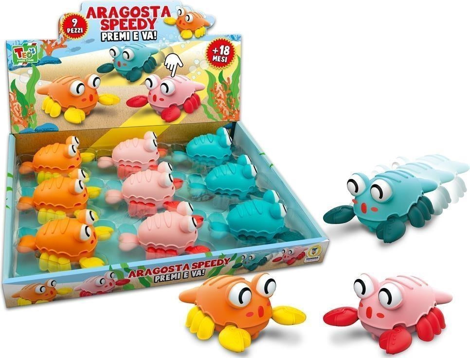 Teorema: Teos - Aragosta Funny A Pressione 3 Col. Ass. 9 Pz/Display - Display Box