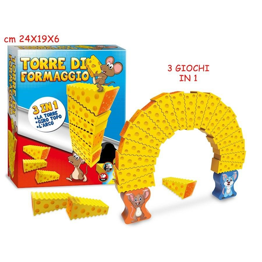 Teorema: Gioco Sfida Torre Di Formaggio Versione Grande - Box