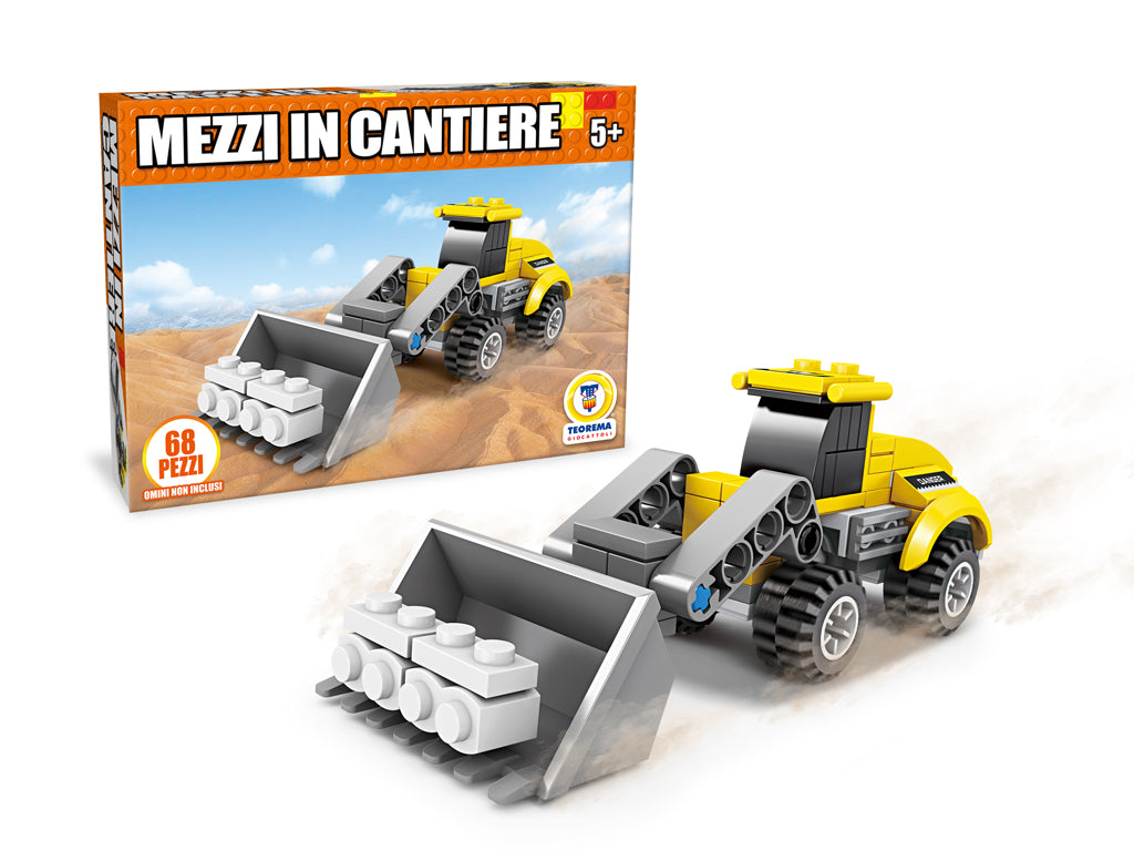 Teorema: Costruzioni Click Clack Mezzi In Cantiere 68 Pz - Box