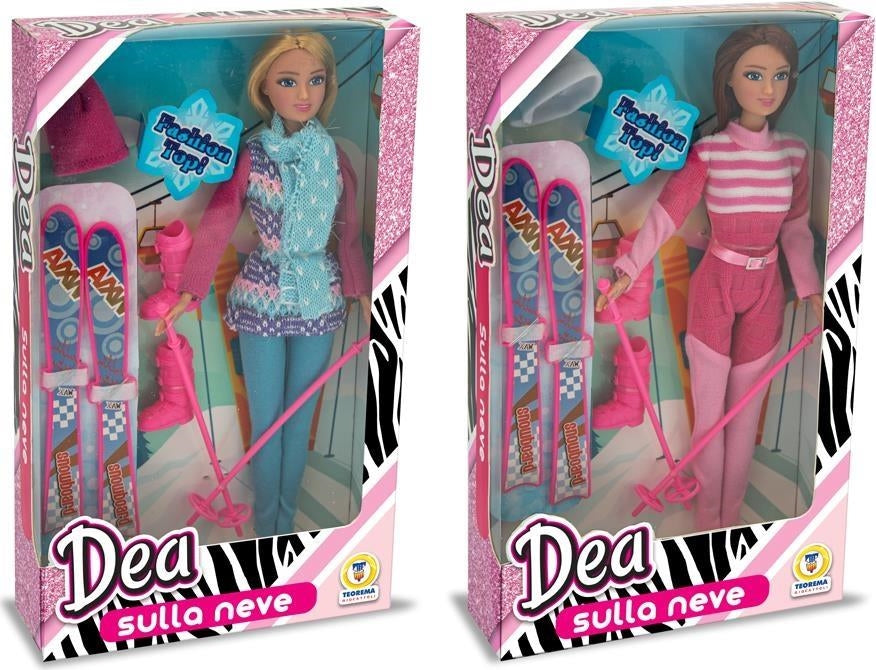 Teorema: Dea - Bambola Sugli Sci 30 Cm 2 Ass - Window Box
