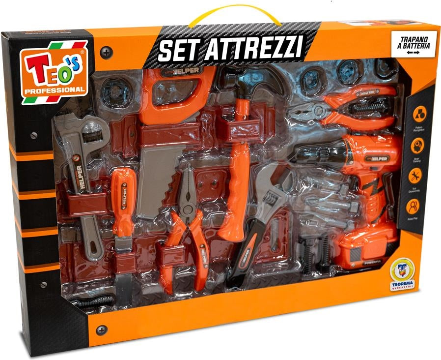 Teorema: Teos - Set Meccanico Trapano A Batteria - Window Box