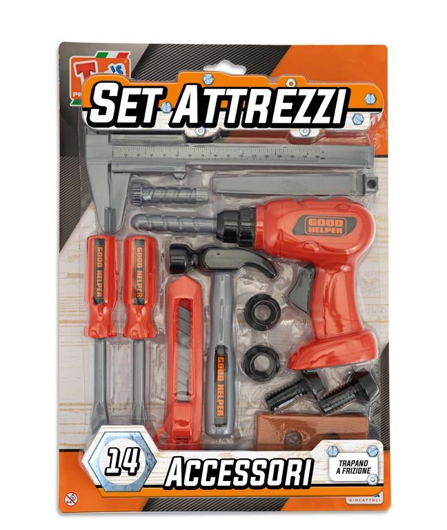 Teorema: Teos - Set Attrezzi Trapano A Frizione - Blister