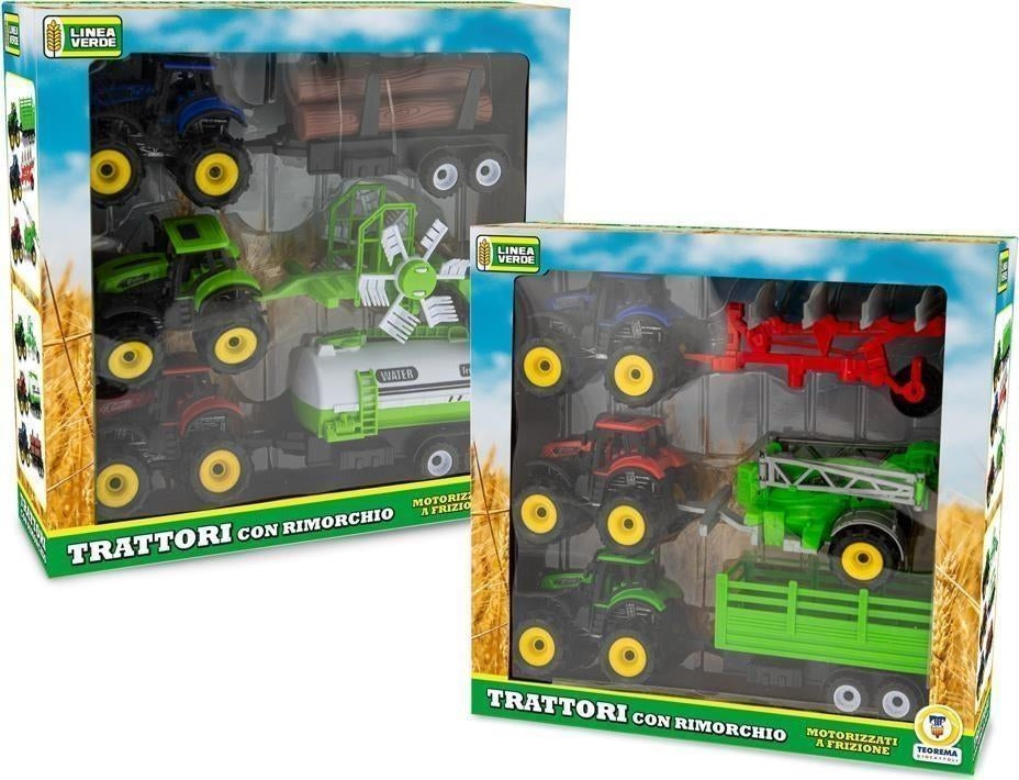 Teorema: Linea Verde - Trattore Con Rimorchio A Frizione (Assortimento)