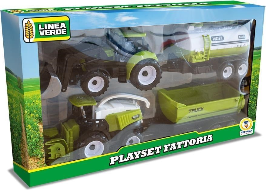 Teorema: Linea Verde - Mietitrebbia E Trattore A Frizione - Window Box