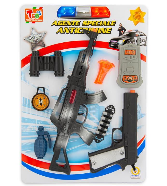 Teorema: Teos - Agente Speciale Mitra E Pistola C/Access - Blister