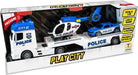 Teorema: Play City - Police Truck Con Aereo E Macchina Luci E Suoni - Open Touch Box