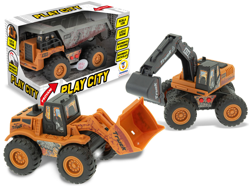 Teorema: Play City- Mezzi In Cantiere Luci E Suoni (Assortimento)