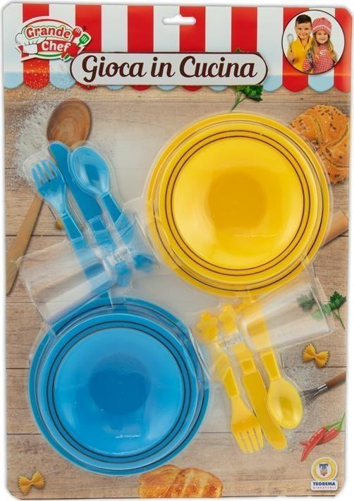 Teorema: Grande Chef - Set Piattini Bicchieri E Posate - Blister
