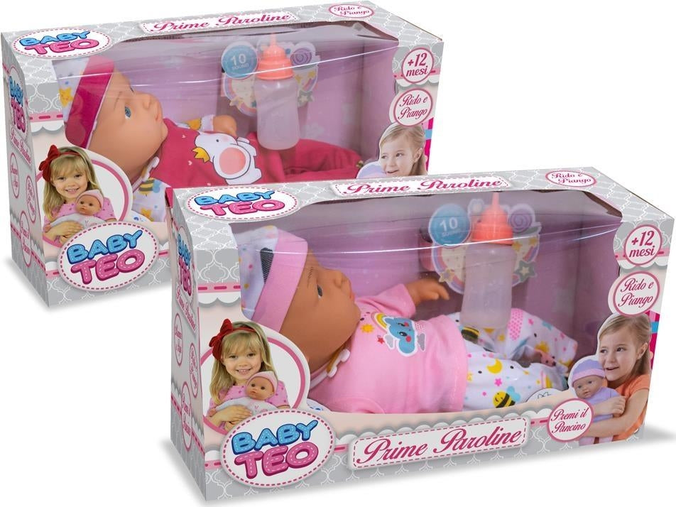 Teorema: Baby Teo - Bambolotto Prime Paroline 30 Cm 2 Ass - Window Box