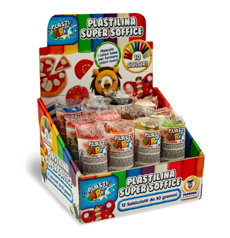 Teorema: Plastiart - Salsicciotto Plastilina 50 Gr (Assortimento)