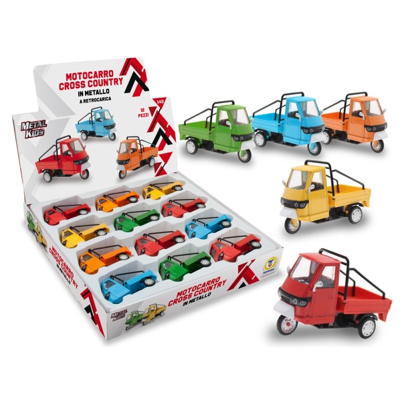 Teorema: Metal Kids - Motocarro In Metallo Retroc. 5 Col.. - Window Box