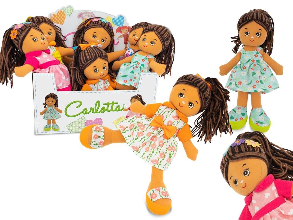Teorema: Carlotta - Bambola In Pezza Mulatta 30 Cm (Assortimento)