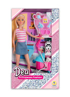 Teorema: Dea - Bambola 30 Cm Con Cucciolo A Passeggio 2 Mdl Ass - Window Box