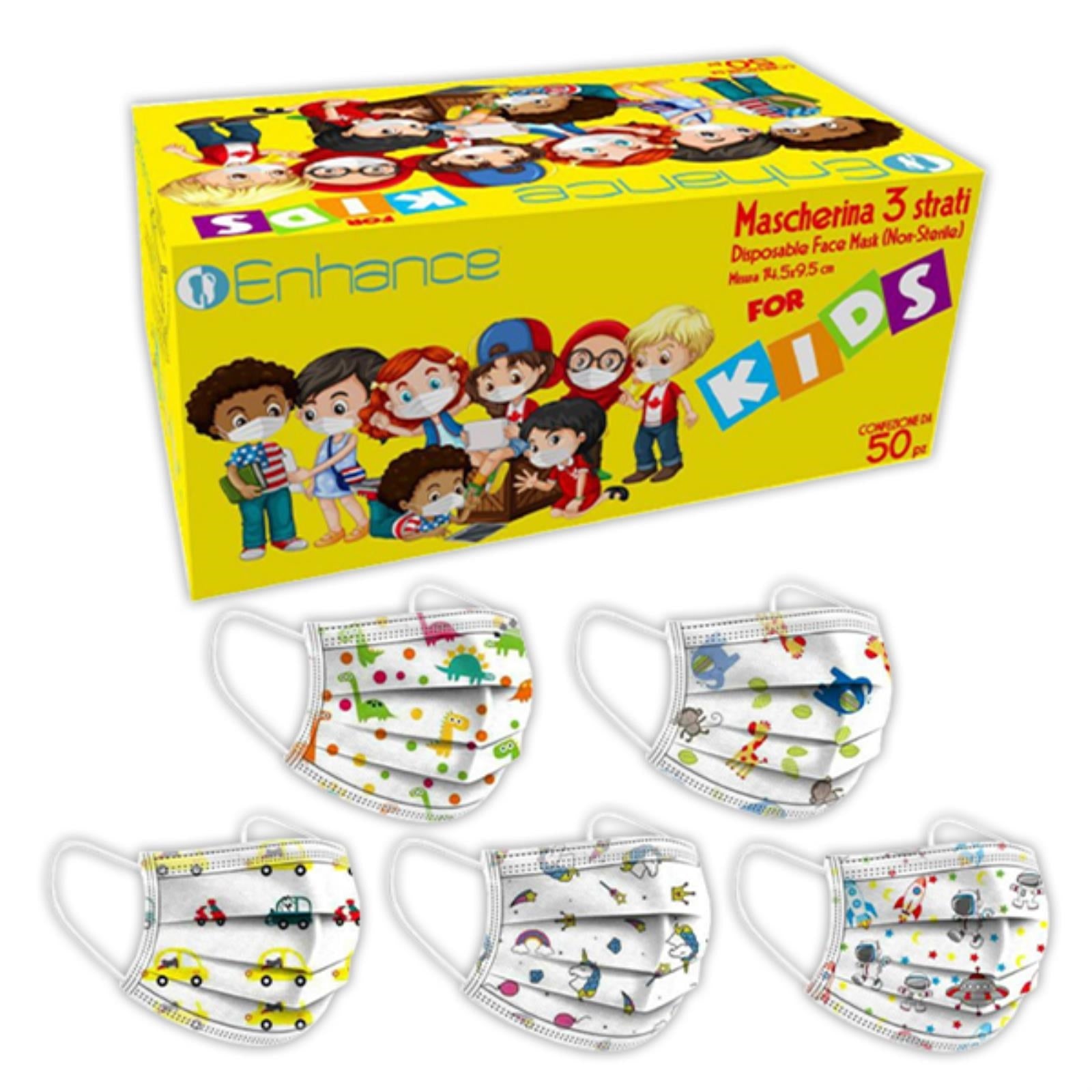Dynit: Mascherine Chirurgiche Bambino (Pack 50 pz)