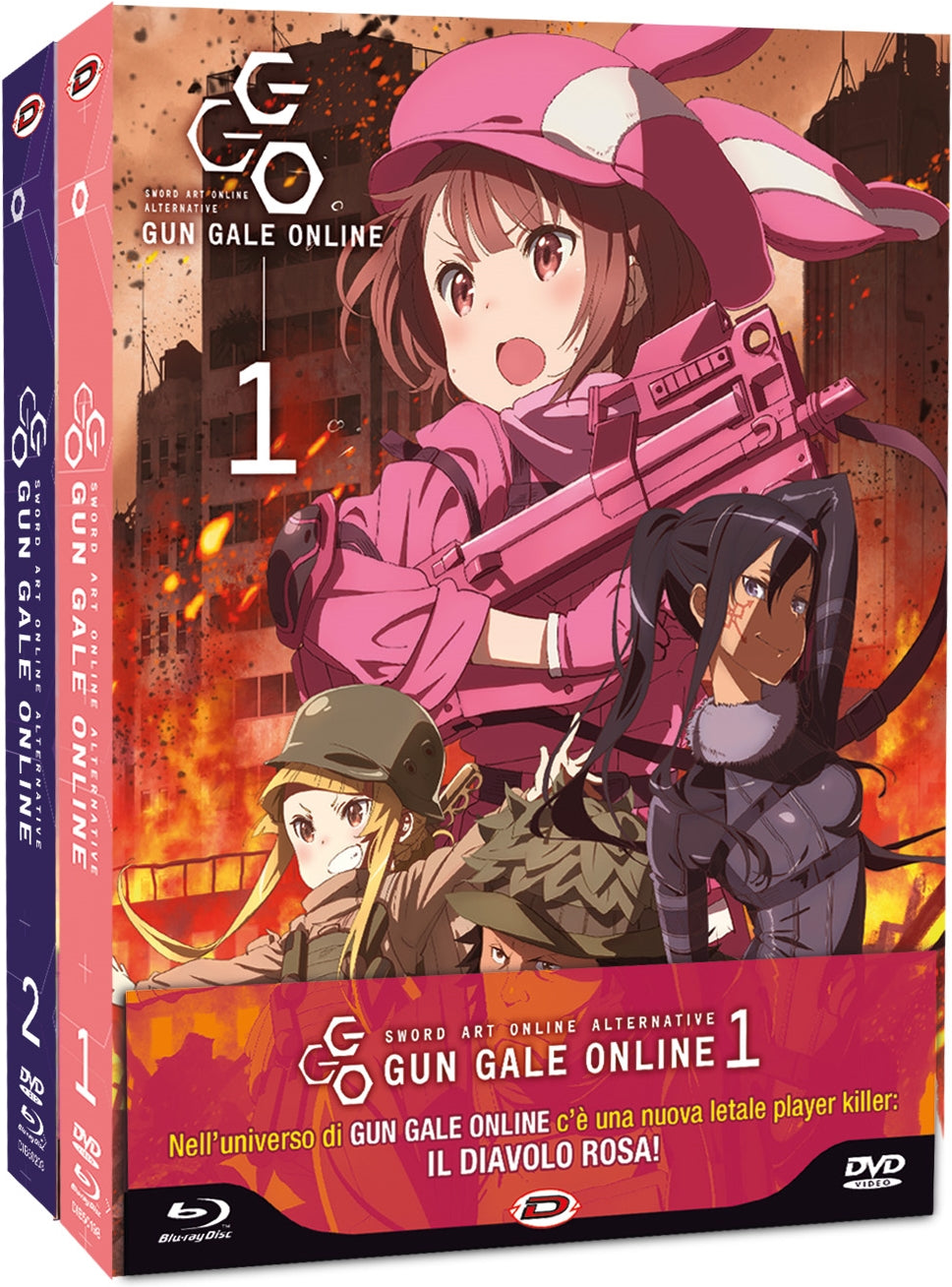 Sword Art Online Alternative Gun Gale Online Bundle #01-02 (Eps 01-12) (Blu-Ray+Dvd) (Ltd)