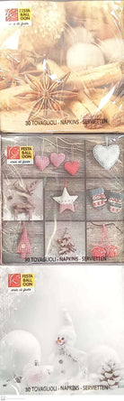 Giocoplast: 30 Tovaglioli Natale 38X38 Cm (Assortimento)