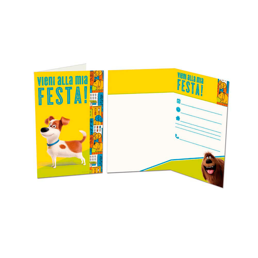 Secret Life Of Pets (The): 6 Inviti Con Busta