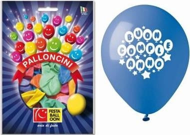 Giocoplast: Palloncino Medium Buon Compleanno (16 Pz)