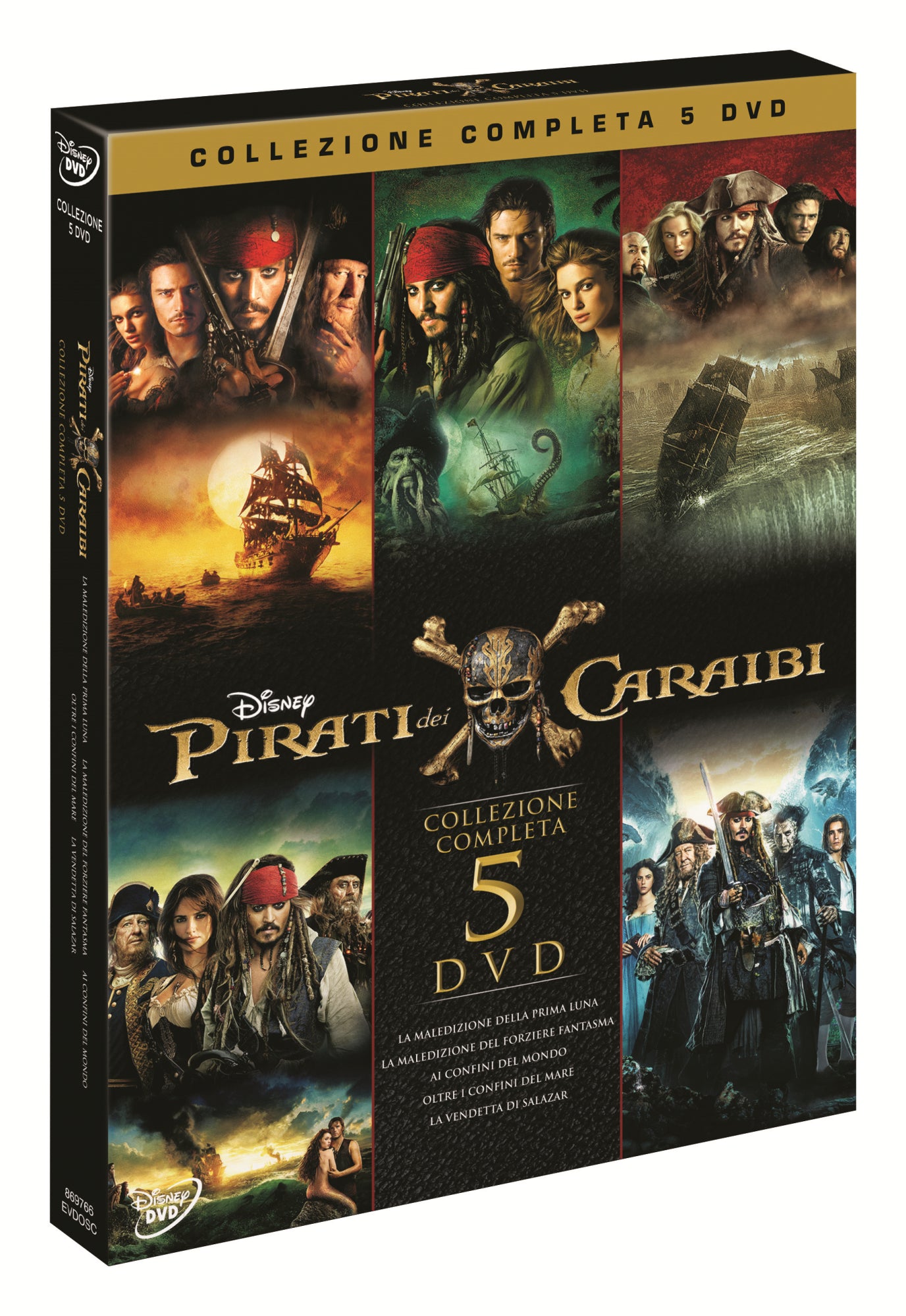 Pirati Dei Caraibi (I) - La Saga Completa (5 Dvd)