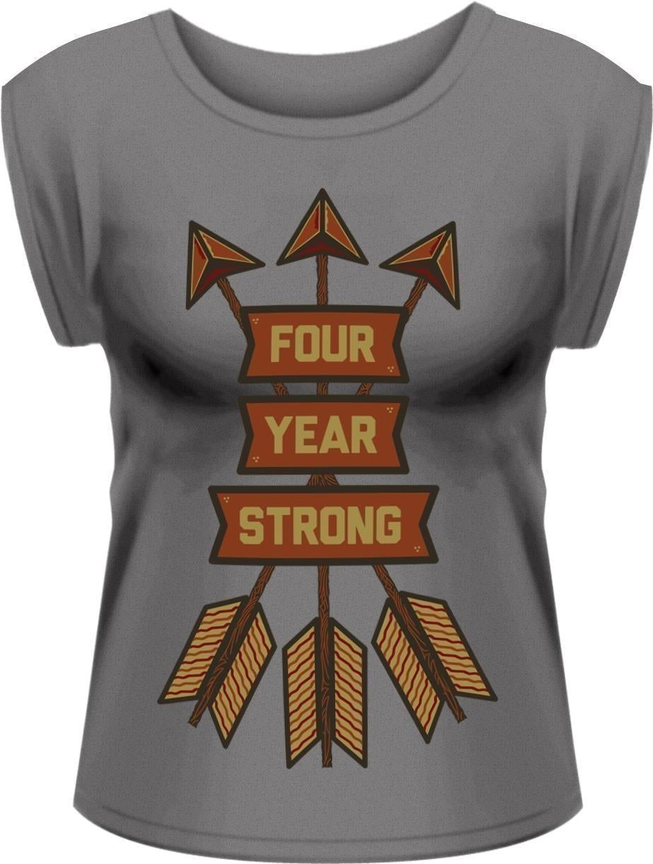 Four Year Strong: Arrows Rolled Sleeve (T-Shirt Donna Tg. S)