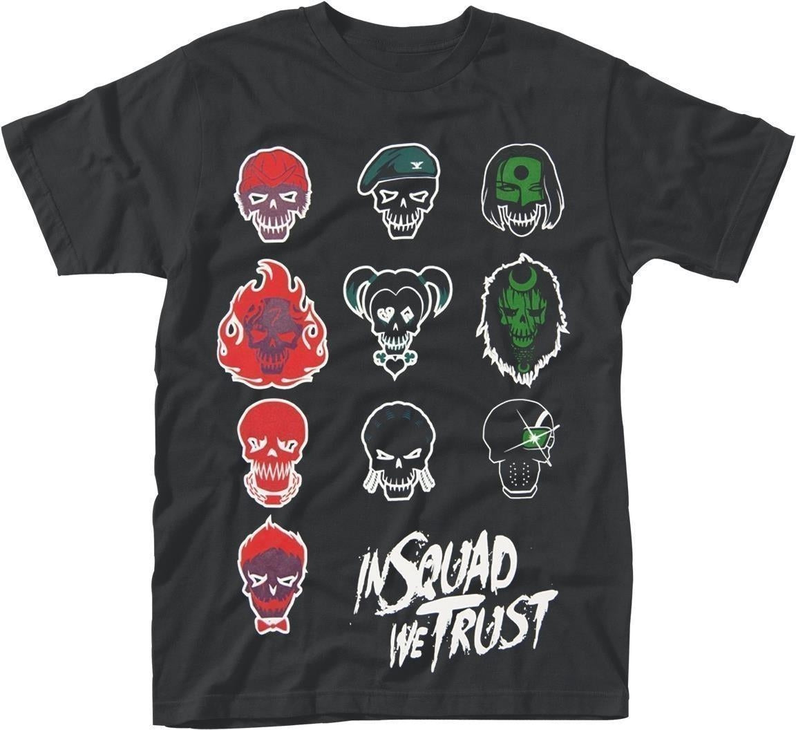 Dc Comics: Suicide Squad: In Squad Faces (T-Shirt Unisex Tg. XL)