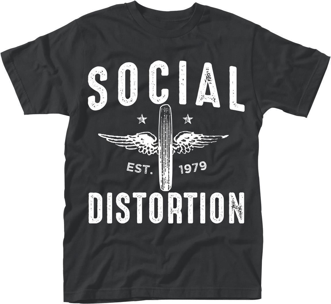 Social Distortion: Winged Wheel (T-Shirt Unisex Tg. L)