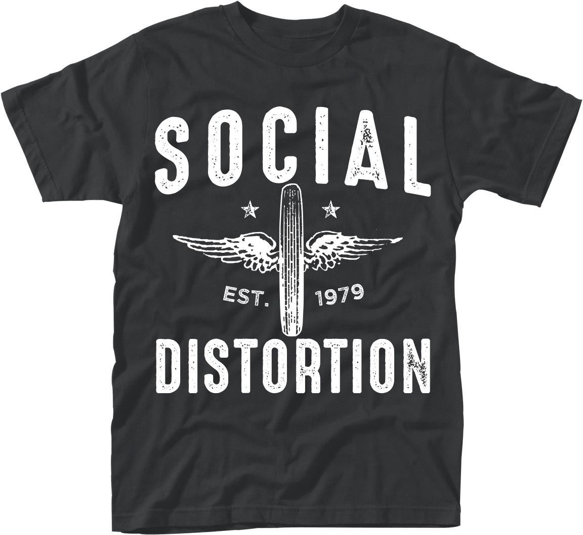 Social Distortion: Winged Wheel (T-Shirt Unisex Tg. M)