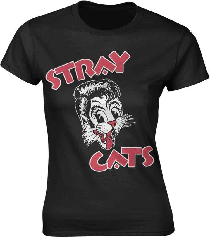 Stray Cats - Cat Logo (T-Shirt Donna Tg. L)