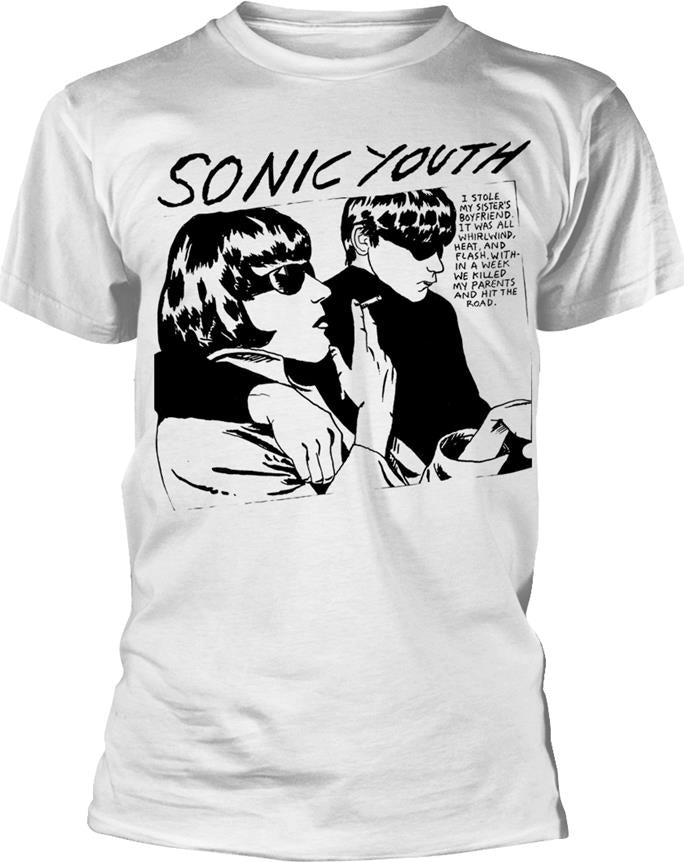 Sonic Youth: Goo Album Cover (White) (T-Shirt Unisex Tg. L)
