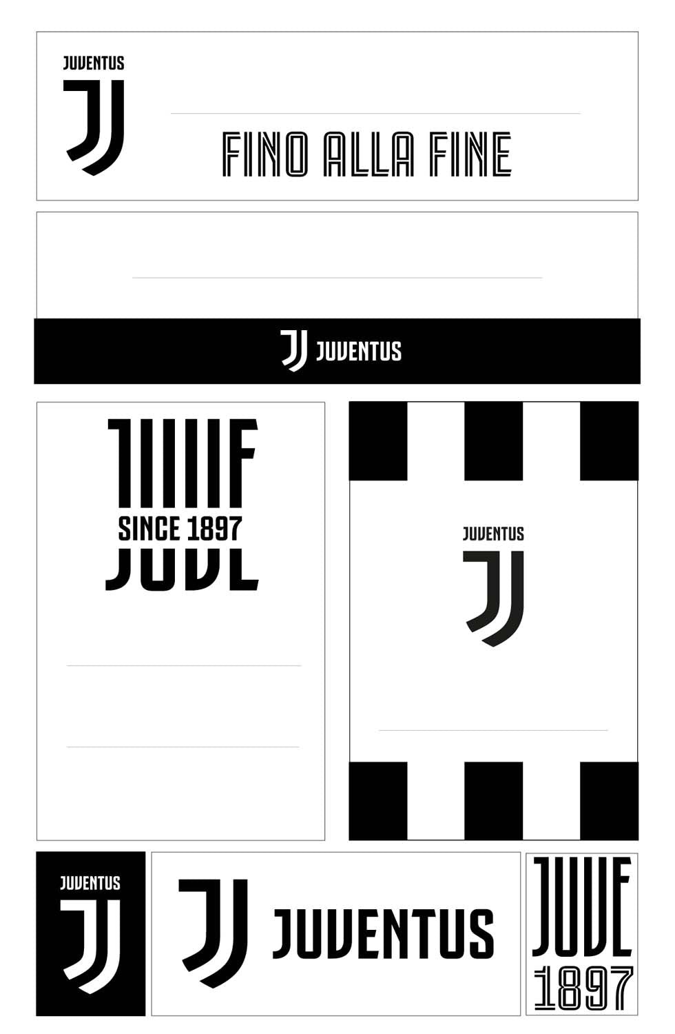 Calcio: Imagicom - Juventus Sticky Labels Logo