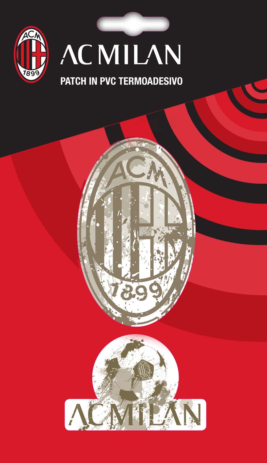Imagicom: Ac Milan Iron On Patch In Pvc Logo