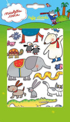 Imagicom Puffnic02 - Nicoletta Costa Puffy Stickers Jungle