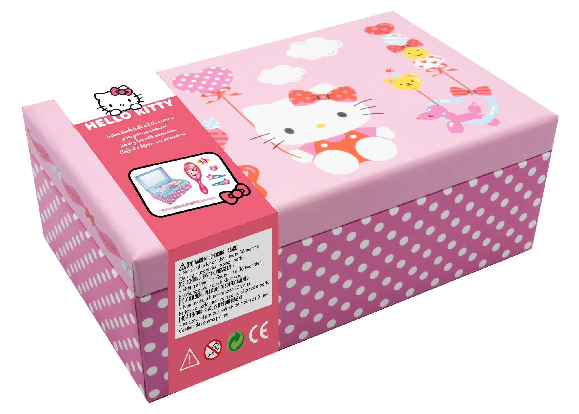 Hello Kitty: Joy Toy - Portagioie Con 6 Accessori