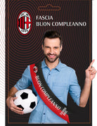 Bigiemme: Fascia Buon Compleanno Milan Q. Fascia Buon Compleanno Milan 9,5 X 152 Cm Poliestere